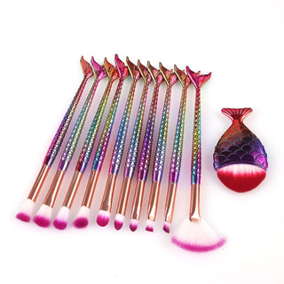  FEIYAN Mermaid Makeup Brush Set cashymart