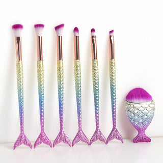  FEIYAN Mermaid Makeup Brush Set cashymart