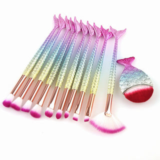  FEIYAN Mermaid Makeup Brush Set cashymart