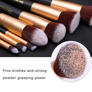  Gold Makeup Brushes Set cashymart