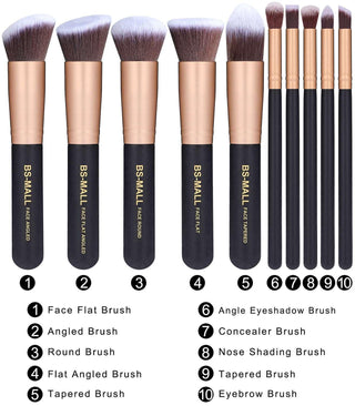  Gold Makeup Brushes Set cashymart