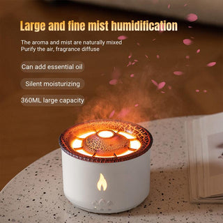  Multifunctional Aromatherapy Diffuser with Simulated Flame and Jellyfish Effects cashymart