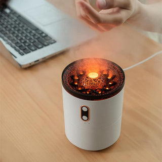  Multifunctional Aromatherapy Diffuser with Simulated Flame and Jellyfish Effects cashymart