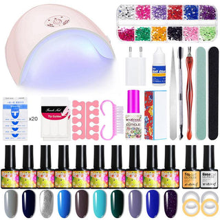  Ultimate UV Gel Nail Art Kit with Accessories cashymart