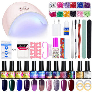  Ultimate UV Gel Nail Art Kit with Accessories cashymart