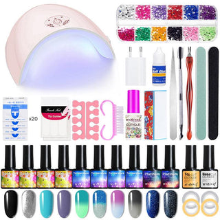  Ultimate UV Gel Nail Art Kit with Accessories cashymart