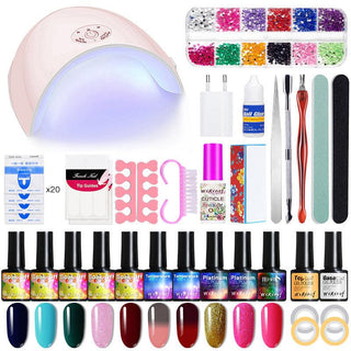  Ultimate UV Gel Nail Art Kit with Accessories cashymart