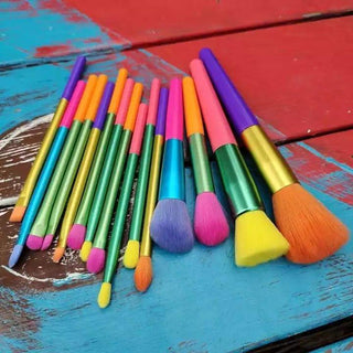  Neon Makeup Brush Set cashymart