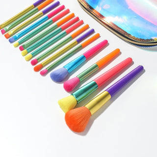  Neon Makeup Brush Set cashymart