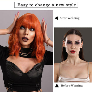  Orang  Synthetic Hair Wig cashymart