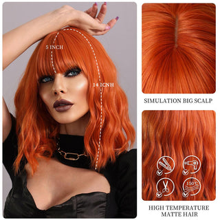  Orang  Synthetic Hair Wig cashymart