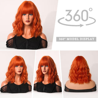  Orang  Synthetic Hair Wig cashymart