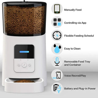  Automatic Cat Feeder WiFi Enable Smart Pet Dog Food Dispenser cashymart