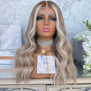  Platinum Blonde Highlight Wig cashymart