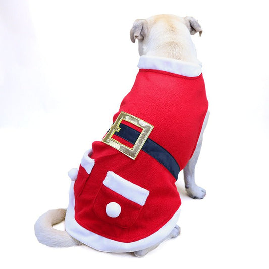  Shiny Velvet Pet Christmas Coat cashymart