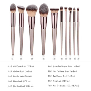  Vegan Makeup Brush Set cashymart