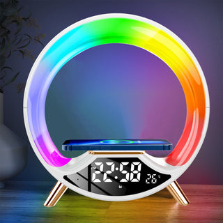  Wireless Charger Lamp with Clock cashymart